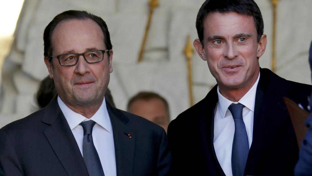 François hollande et Manuel Valls